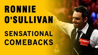 Ronnie O'Sullivan. Sensational snooker frame comebacks