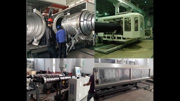 water cooling type double wall corrugated pipe extruder/plastic DWC machinery