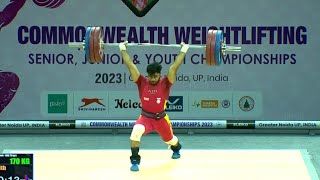 2023 commonwealth weightlifting championship India 🇮🇳 Men -73kg all attempted