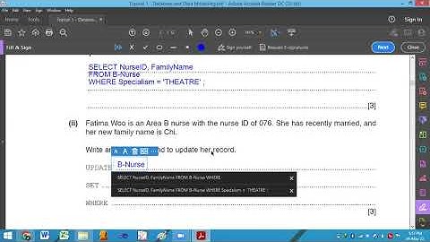 Databases and Data Modelling (Past Paper Practice)
