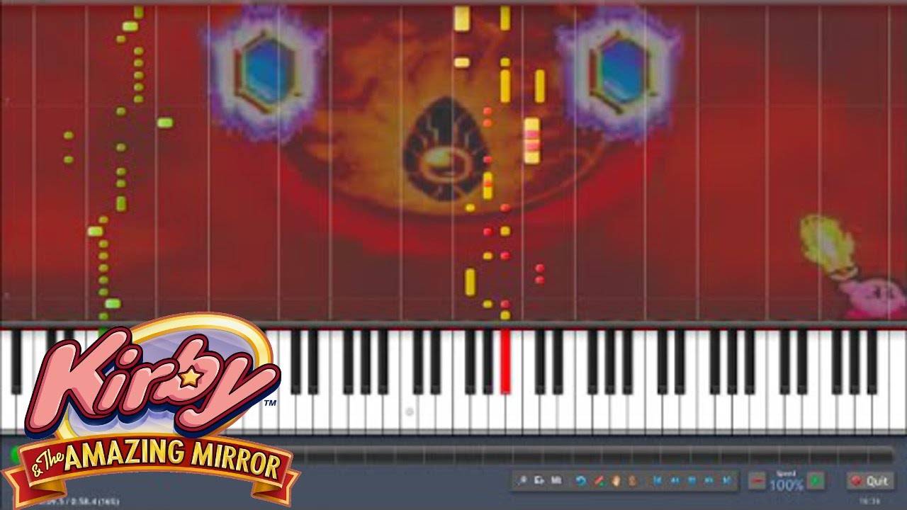 Kirby and the Amazing Mirror Dark Mind's Second Form (Synthesia