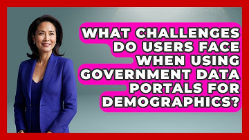 What Challenges Do Users Face When Using Government Data Portals for Demographics?