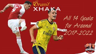 GRANIT XHAKA || All 14 Goals for Arsenal (2017-2022)