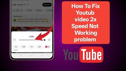 How To Fix YouTube Playback Speed Not Working Problem (2025 Guide)