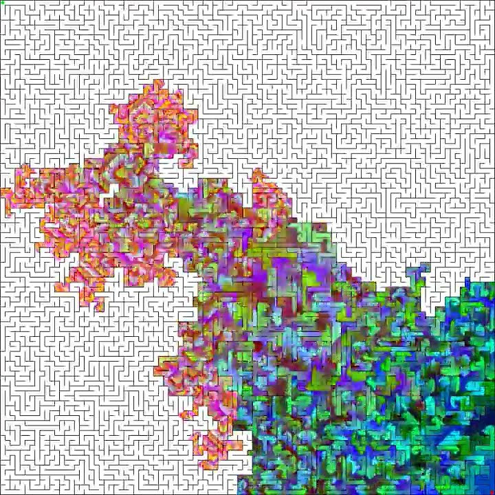 Solving mazes using a Pathfinding Algorithm -- visualized - YouTube