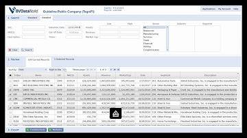 Guideline Public Company