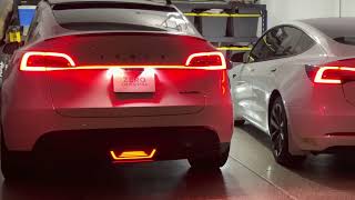 Tesla Model Y Light Bar Starlink Wide-Strip Taillights! MUST HAVE Accessory by Hansshow