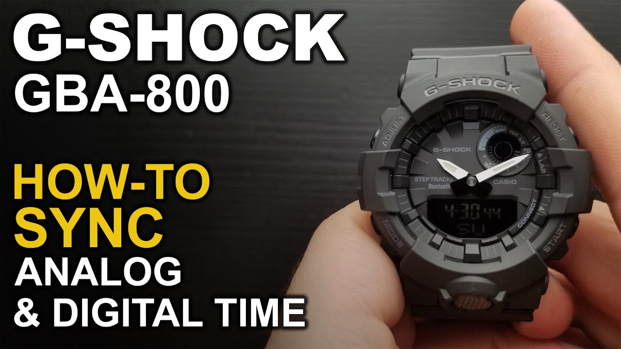 Gshock GBA 800 - Adjusting watch hands - Module 5554 
