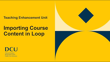 Importing Course Content in Loop