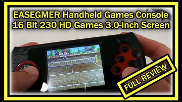 EASEGMER Handheld Games Console JT16-6P 16 Bit 230 HD Games 3.0-Inch Screen FULL REVIEW