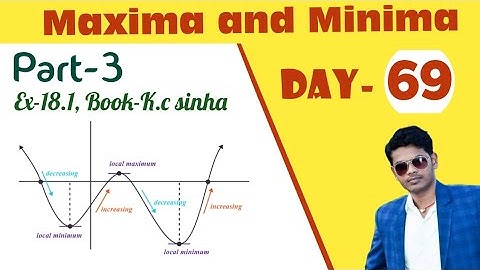 Maxima and Minima |Part-3|Ex-18.1|Class-12th |Book-K.c sinha|