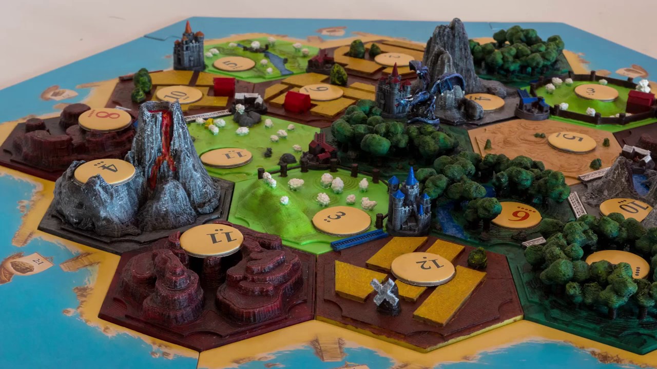 3D Catan. Designed, 3D Printed and Painted. : 17 Steps (with Pictures) -  Instructables