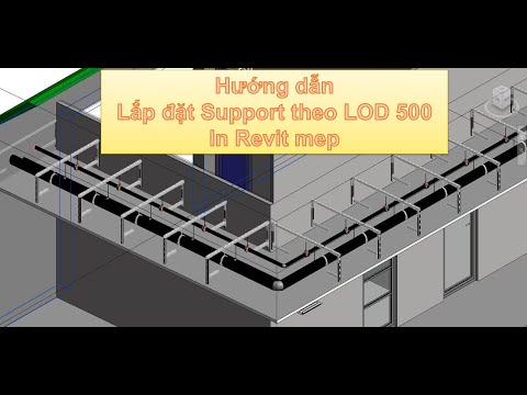 HƯỚNG DẪN GẮN SUPPORT ỐNG CHO CORRIDOR TRONG NHÀ LOD 500