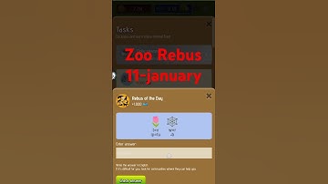 Zoo Rebus Of The Day | 11-January | #zoo #telegram #rebusoftheday