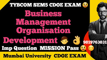 Business Management |TYBCOM Sem5| Imp QUESTION Exam||Mumbai University CDOE Exam |ARK sir