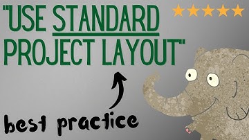 Use the standard project layout (Gradle best practice tip #3)