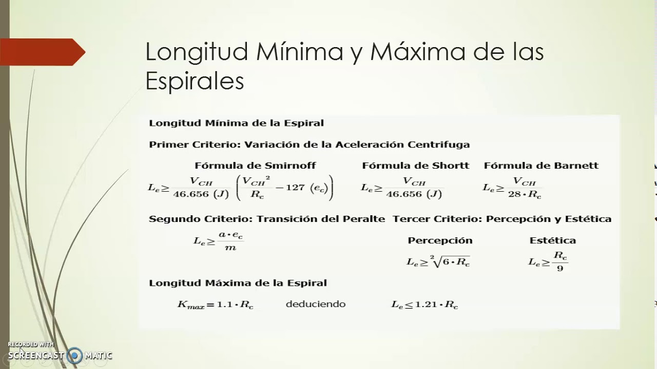 Calculo de la Longitud Mínima y Máxima de las espirales - YouTube