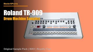 Roland TR-909 Drum Machine — Original Sample Pack (WAV) | MasterGPacks