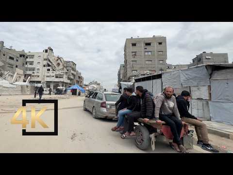 Gaza Palestine 🇵🇸 New Driving Tour In Gaza City | Al-Jala Street | Streets Of Gaza After War