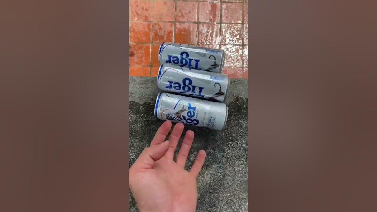 Crushing Crunchy & Soft Things ! Breaking glass bottles ⚠️đŹ #short 02 #