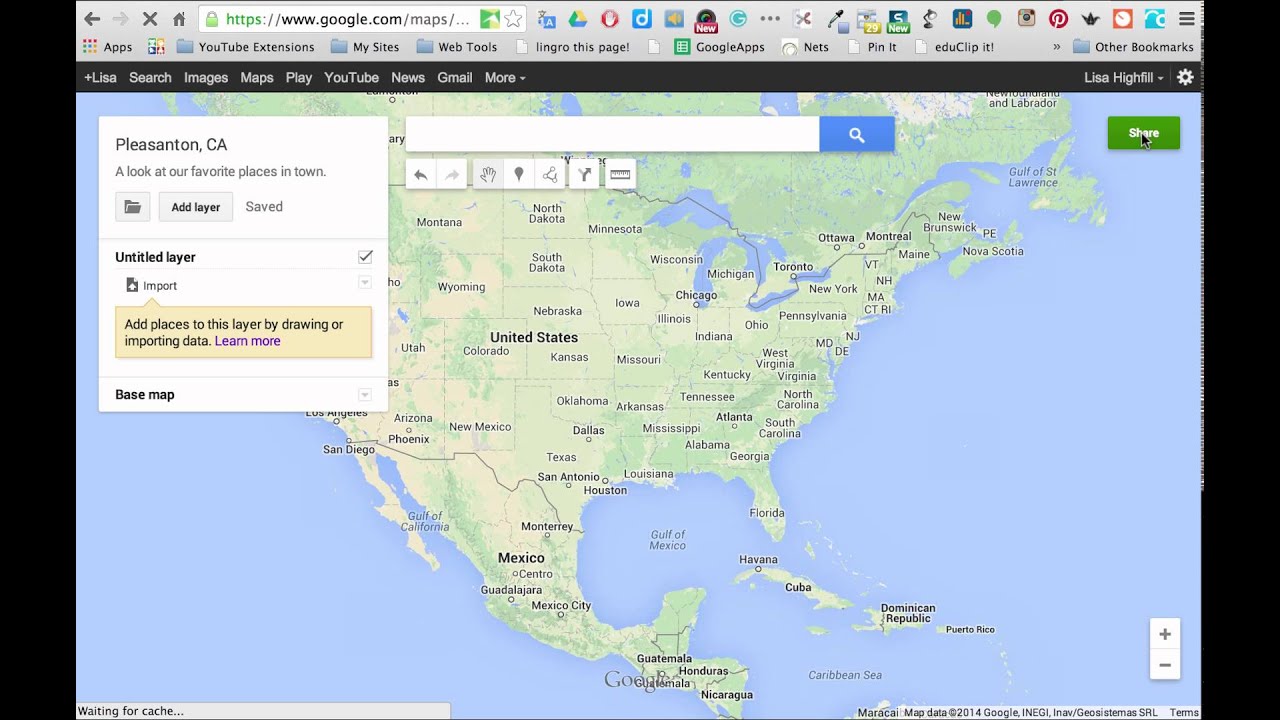 My Maps- setting up a collaborative Google Map - YouTube
