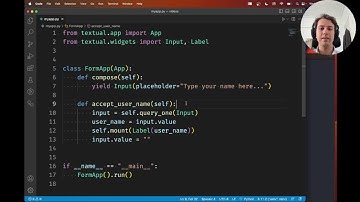 How to submit and handle input in a Textual app