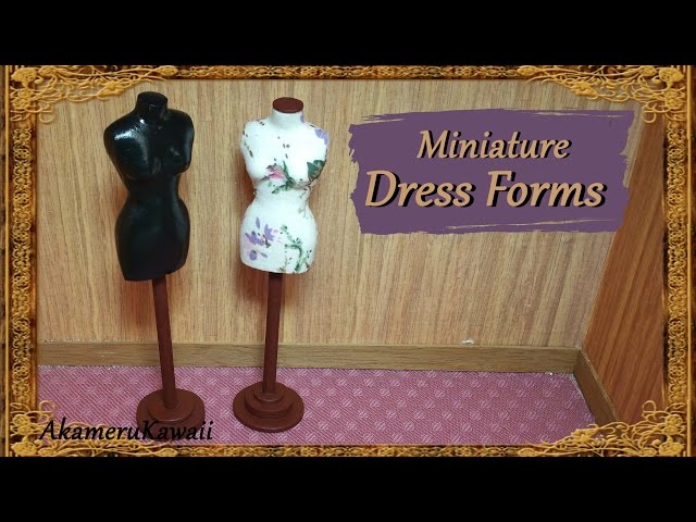 Doll Dress Form, Miniature Dress Form Mannequin Dollhouse Cloth