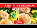 CHAYOTES RELLENOS RECETA FÁCIL Y SALUDABLE | By Visan💖