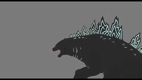 Godzilla 2014  Atomic breath Test | Short Stk Nodes Animation