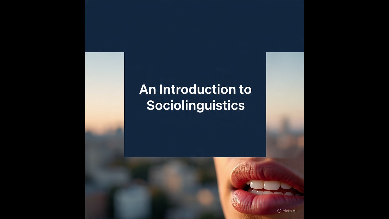 Introduction to Sociolinguistics
