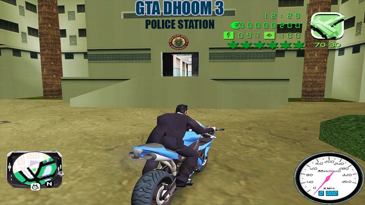 GTA Vice City Dhoom 3 _ Inside Police Station _
