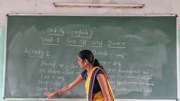 STD 4 English Unit 1 Get up and Dance Activity 2