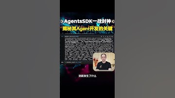 AgentSDK一战封神，快速掌握智能体开发关键 #deepseek