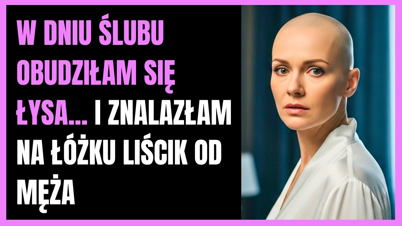 W dniu ślubu obudziłam się łysa... I znalazłam na łóżku liścik od męża.