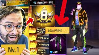 Comprei Prime 8 Na Conta Nível 1 Do Free Fire Bugou Tudo