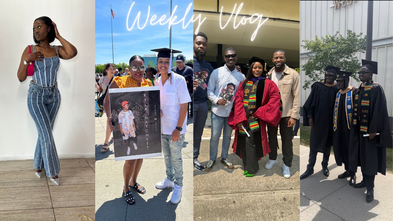 WEEKLY VLOG UALBANY GRAD SZN HANGING WITH FRIENDS ALBANY LAW GRADUATION WIGGINS HAIR