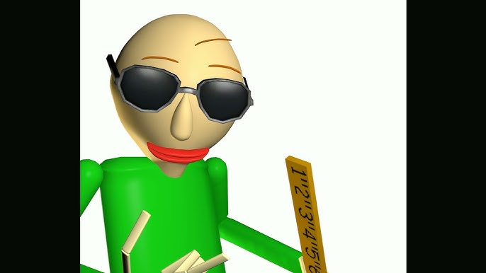 Baldi does the rock eyebrow meme (Anim8or animation) on Make a GIF