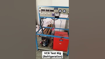 Vapour compression refrigeration test apparatus #rac #engineering #lab #shorts #likeandsubscribe