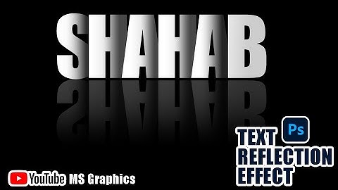 Text Reflection Effect in Photoshop || Photoshop Tutorial || MS Graphics
