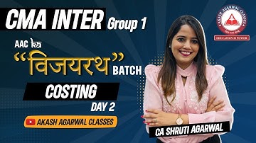 CMA INTER GROUP 1 | COSTING | VIJAY RATH BATCH | DAY 2 |