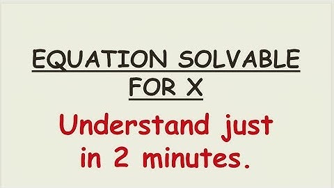 Equation Solvable for x || All questions solved of Exercise 11.11 BS GREWAL ||PDFQ3 FOR THEORY GO ⬇️