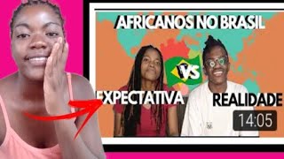 africanos no BRASIL 🇧🇷 FALAM DA ESPECTATIVAS VS REALIDADE SOBRE O BRASIL 🇧🇷
