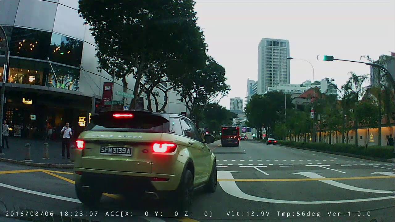 Accident at juction Bras Basah and North Bridge Road Reckless driver