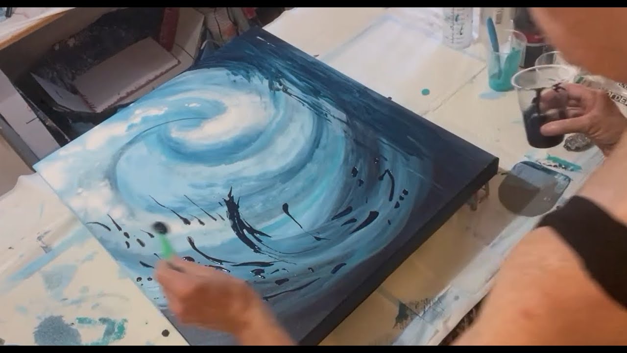 Acrylic Flow Aid Gives Cloudy Transparency - Fluid Art