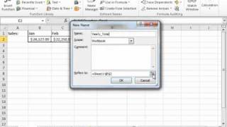 Excel 2010 Tutorial Naming 3D Ranges Microsoft Training Lesson 13.5