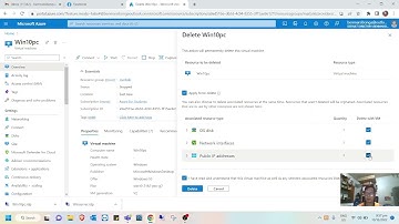 How to Delete Virtual Machine in microsoft azure account