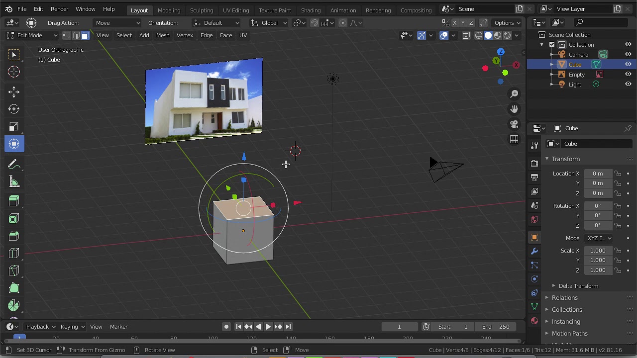 Blender Modelado de casa Edit Mode parte 1 YouTube