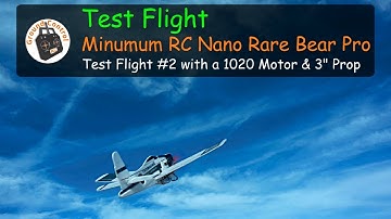 Test Flight #2 - Nano Rare Bear with a 1020 Motor & 3" Prop