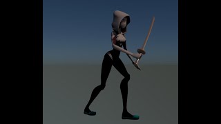 3D Idle/Run/Idle With Sword Animation 2
