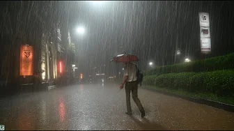 All I can do is Walking in the Heavy Rain. Ultra Relaxing Sound for Sleep Meditation. White Noise.